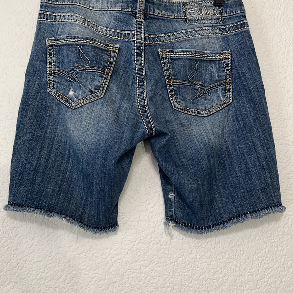 Silver Sammy Distressed Denim Shorts - Picture 9 of 14